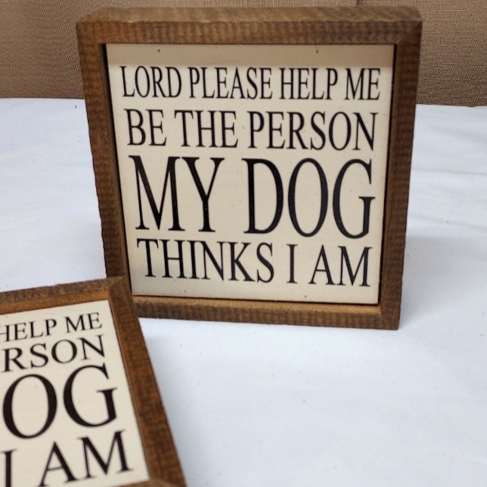 Rustic wooden framed quote.  6"×6".  Would be cute grouped with other quotes.